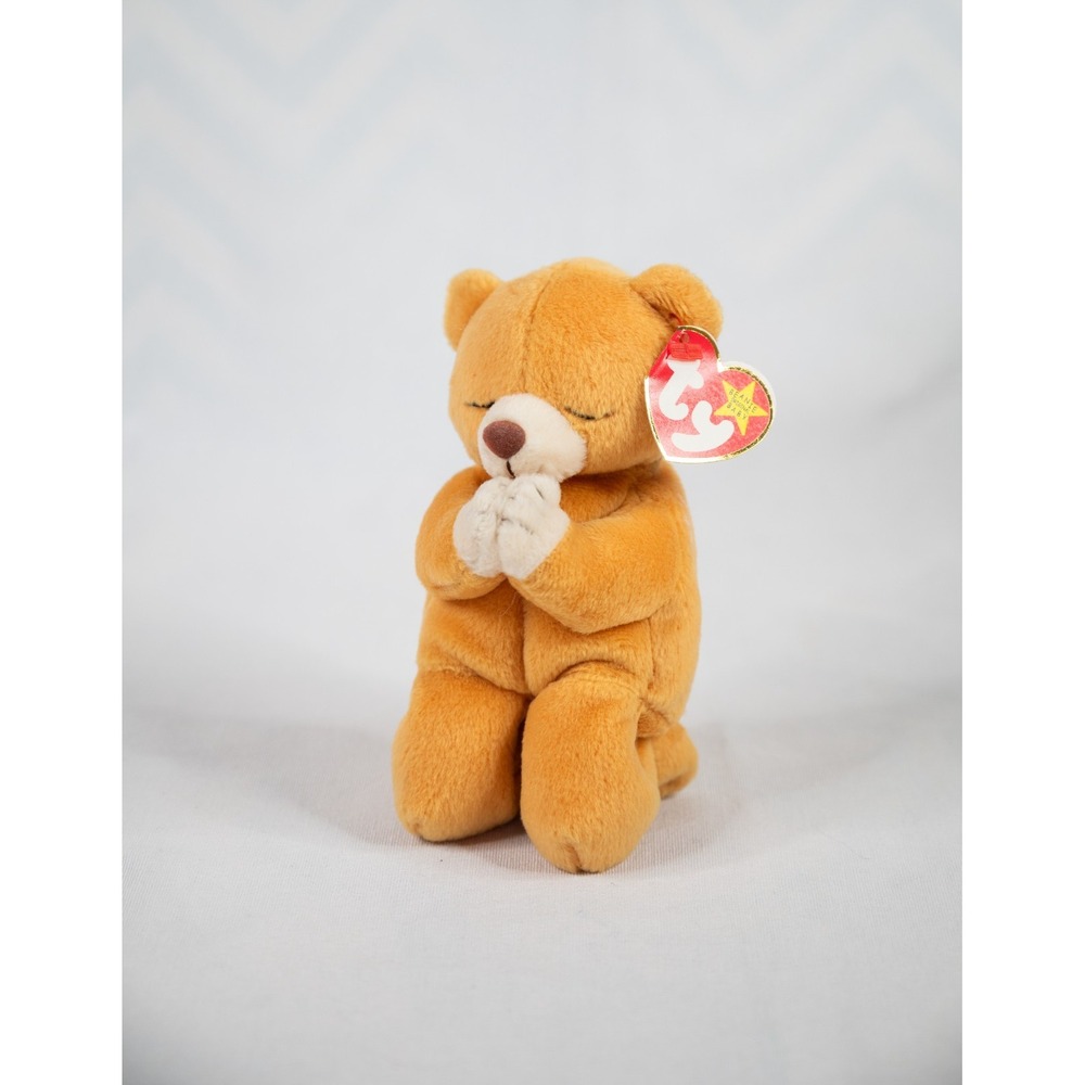 Ty Beanie Baby Hope the Praying‎ Brown Bear DOB March 23, 1998 plush toy